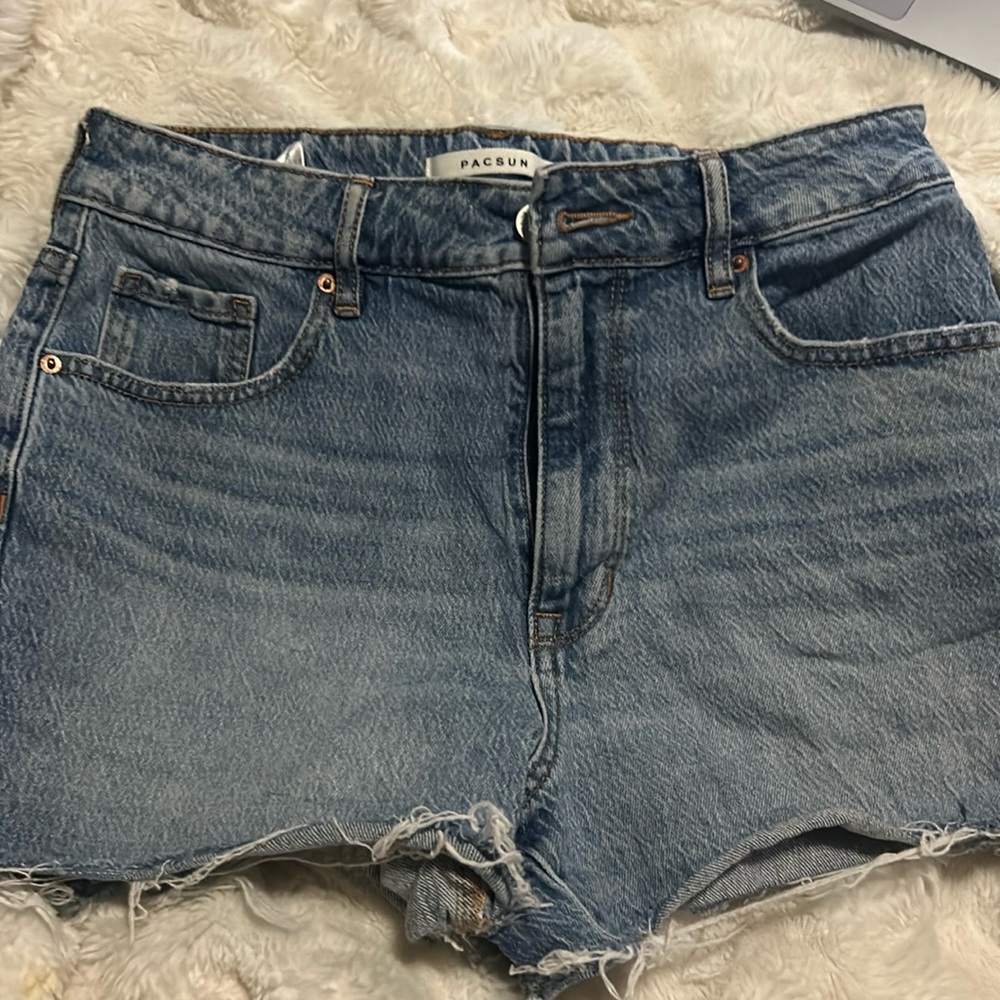 pacsun stretch high rise shorts